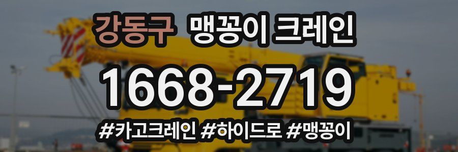 강동구 맹꽁이 크레인
