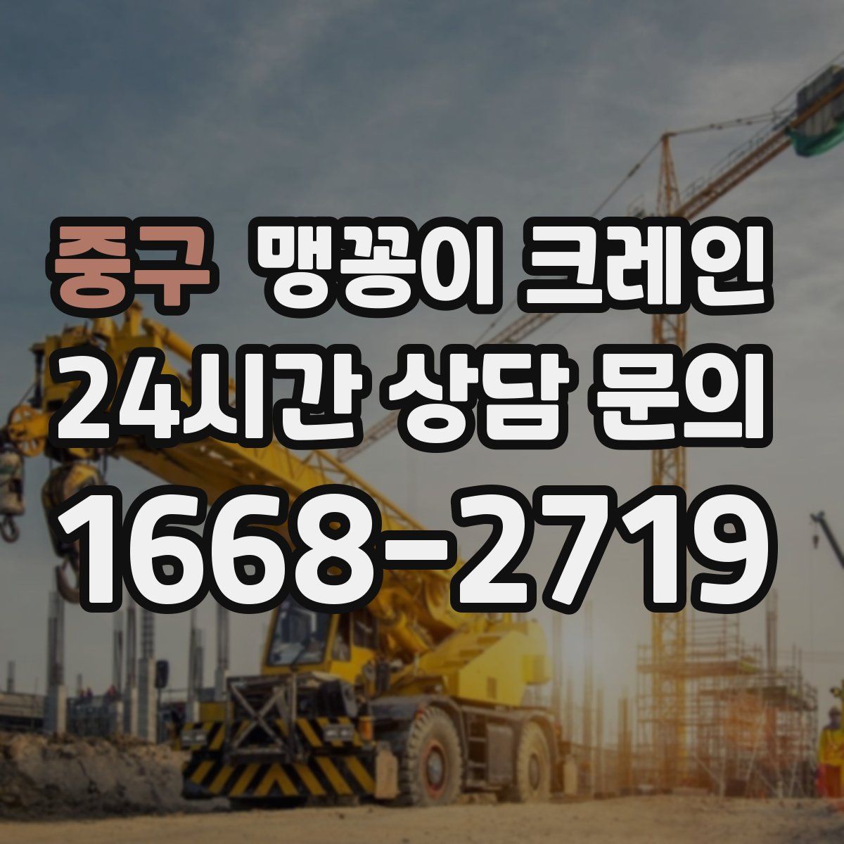 중구 맹꽁이 크레인