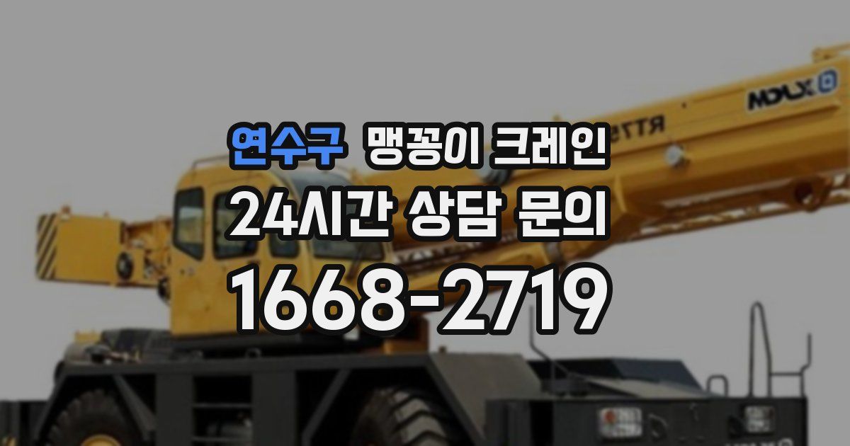 연수구 맹꽁이 크레인