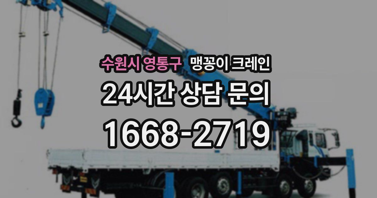 수원시 영통구 맹꽁이 크레인