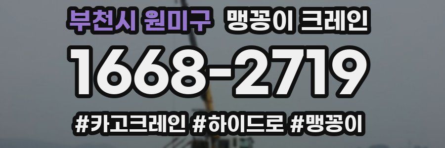 부천시 원미구 맹꽁이 크레인