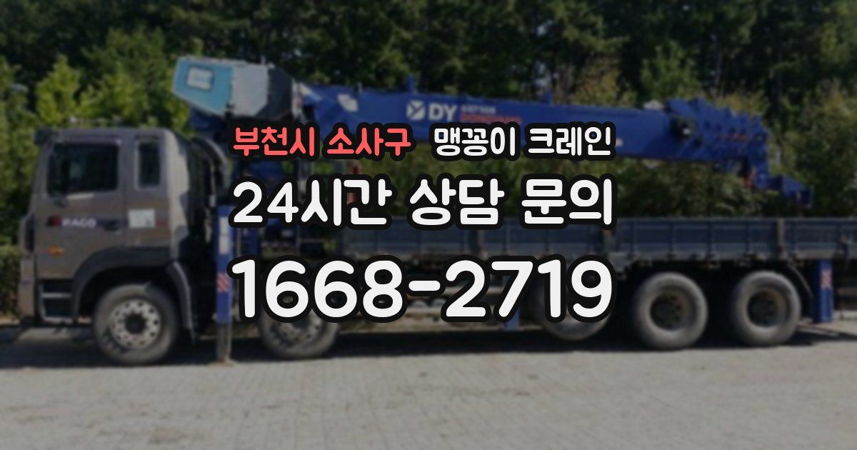 부천시 소사구 맹꽁이 크레인