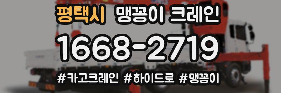 평택시 맹꽁이 크레인