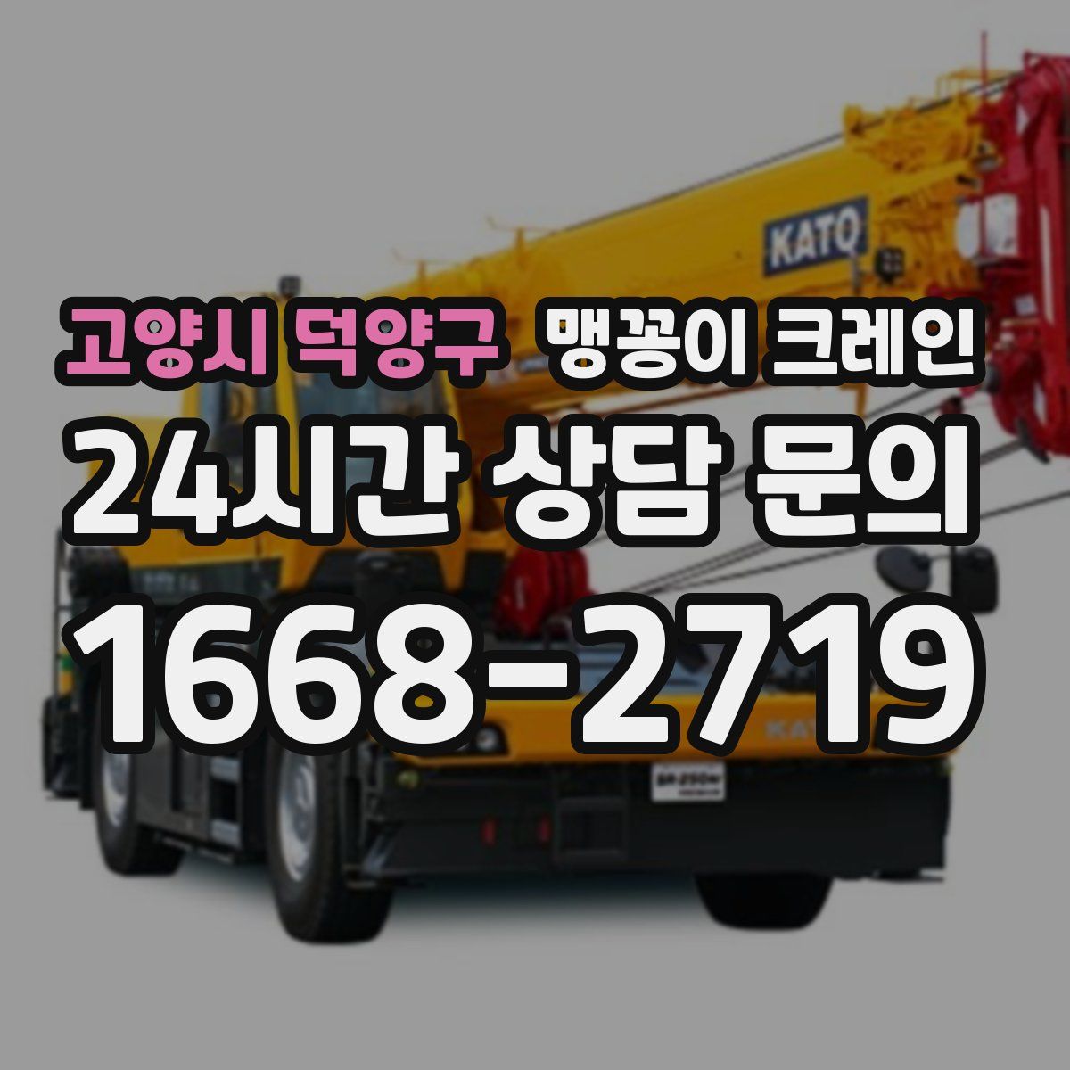 고양시 덕양구 맹꽁이 크레인