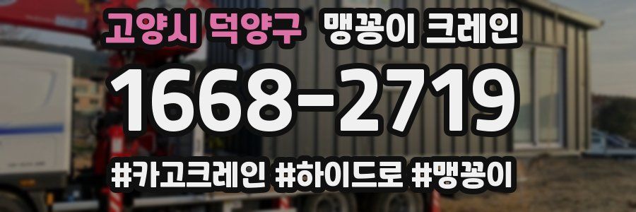 고양시 덕양구 맹꽁이 크레인