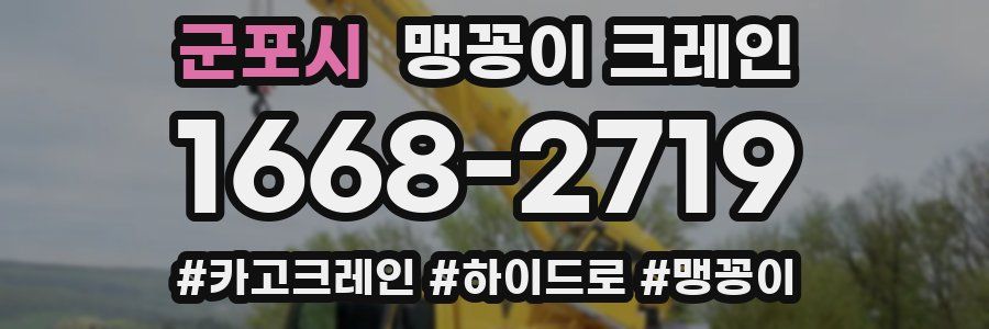 군포시 맹꽁이 크레인