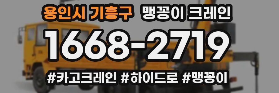 용인시 기흥구 맹꽁이 크레인