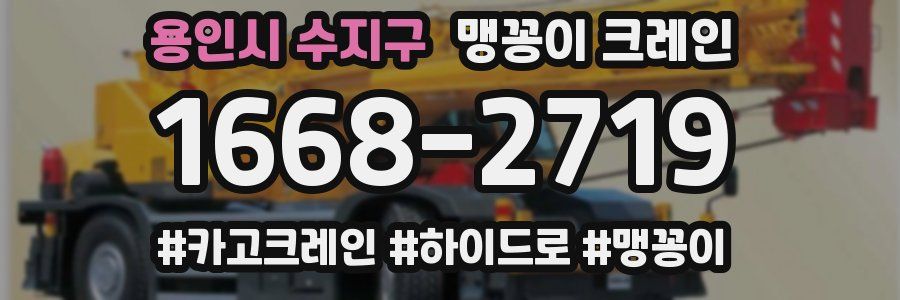 용인시 수지구 맹꽁이 크레인