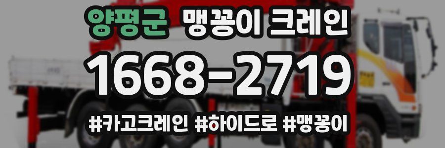 양평군 맹꽁이 크레인