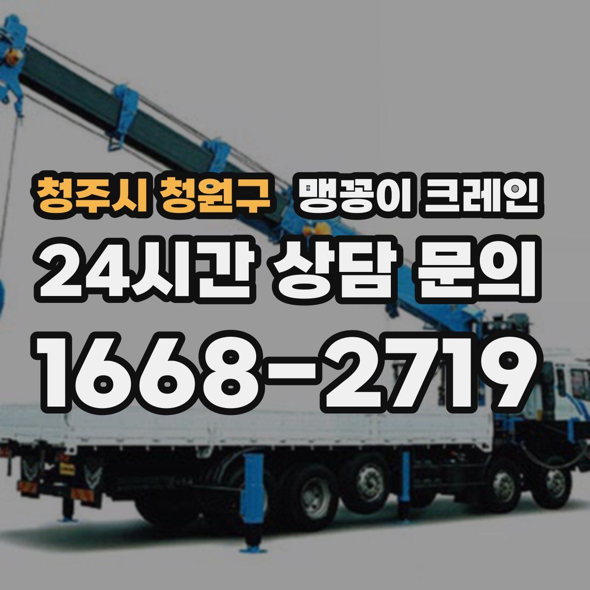 청주시 청원구 맹꽁이 크레인