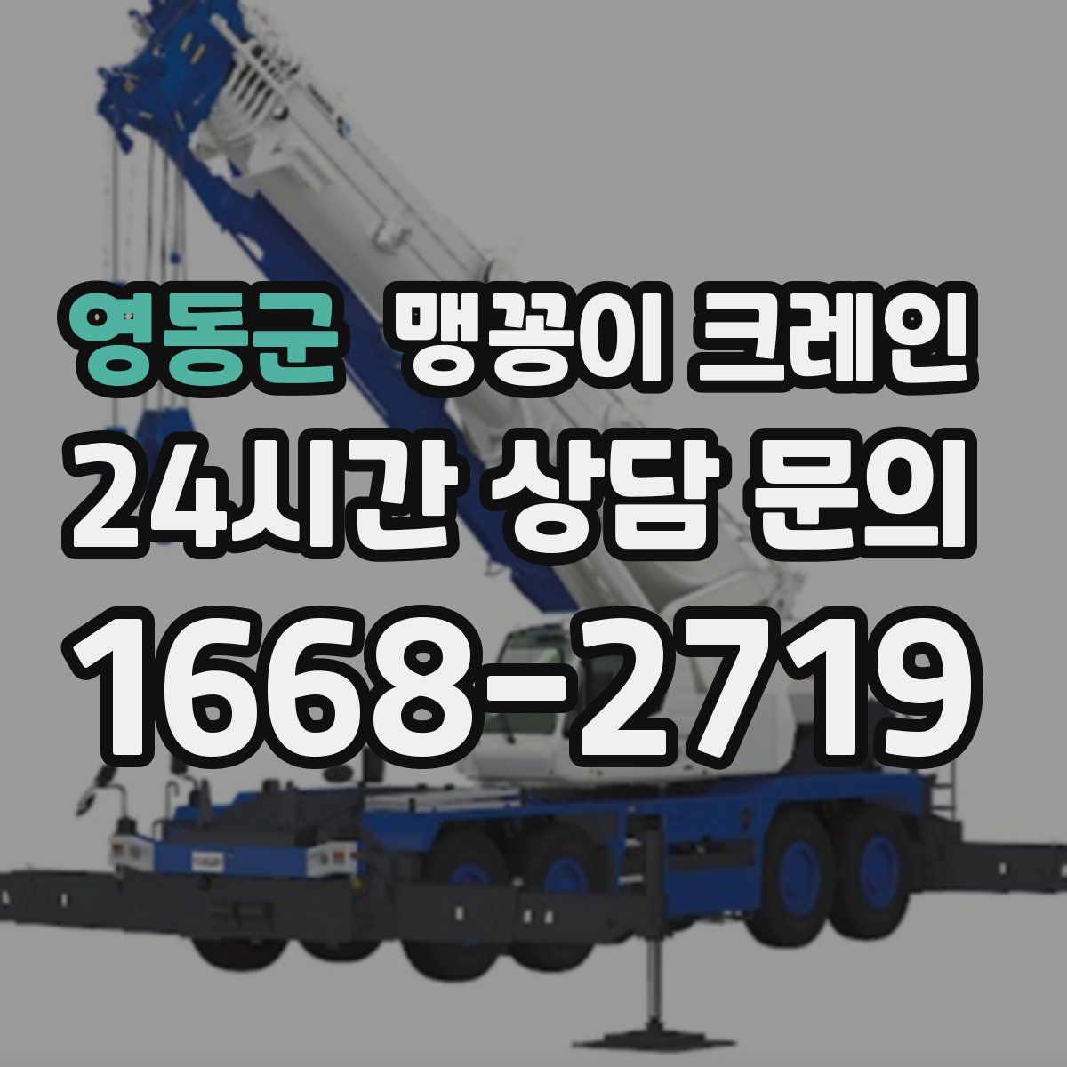 영동군 맹꽁이 크레인