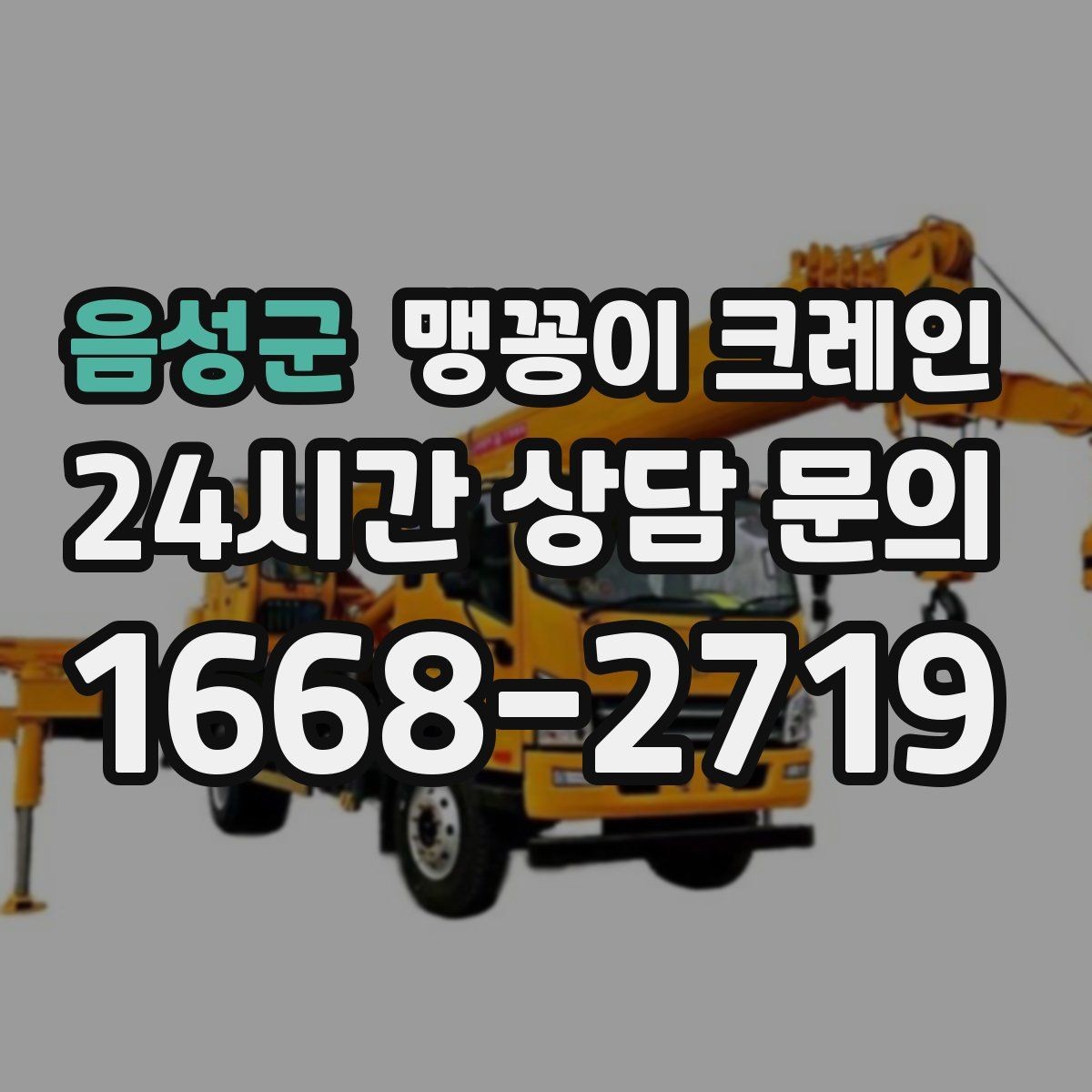 음성군 맹꽁이 크레인 공장 내부 반입 작업에 적합한 이유