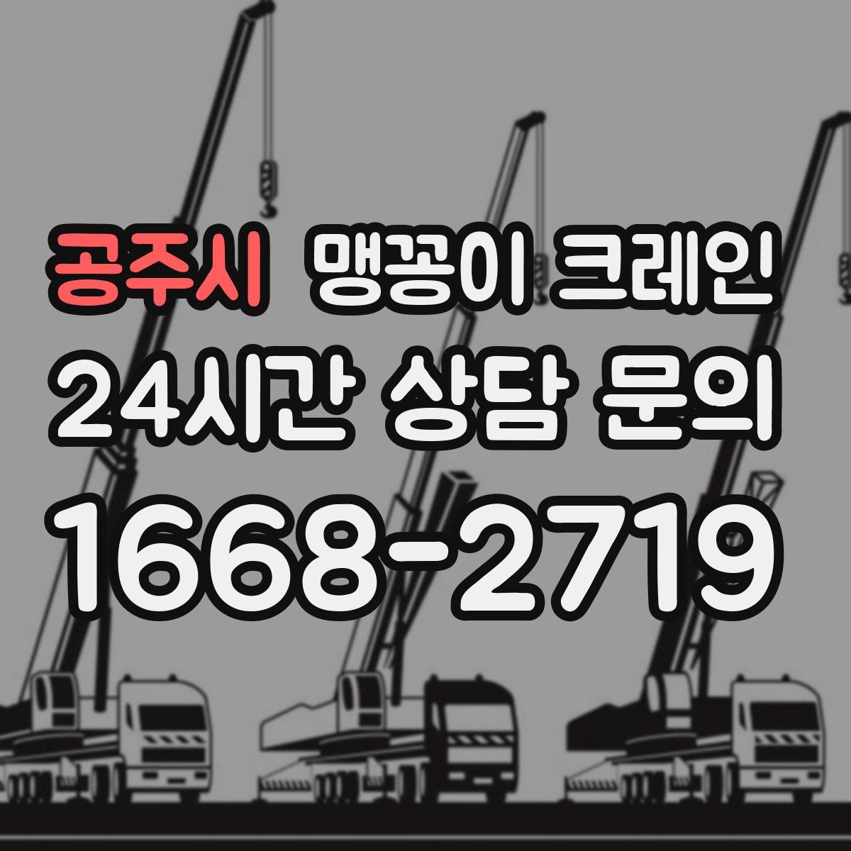 공주시 맹꽁이 크레인