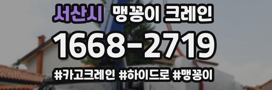 서산시 맹꽁이 크레인