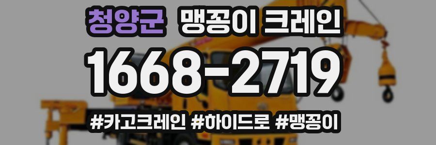 청양군 맹꽁이 크레인