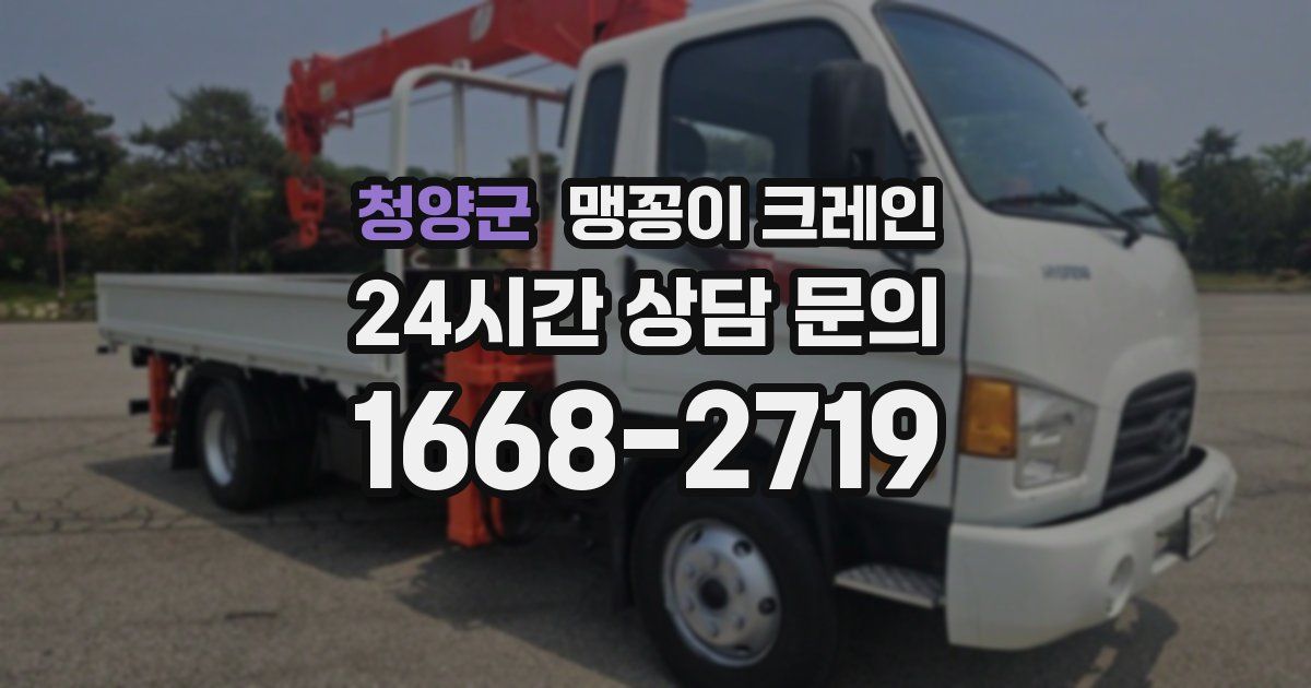 청양군 맹꽁이 크레인