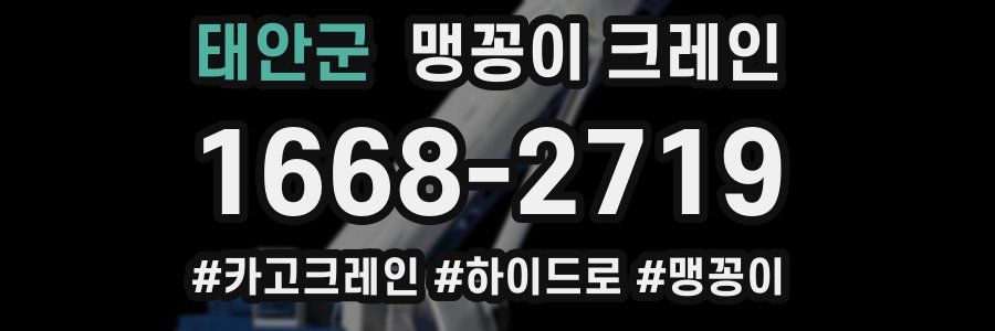 태안군 맹꽁이 크레인