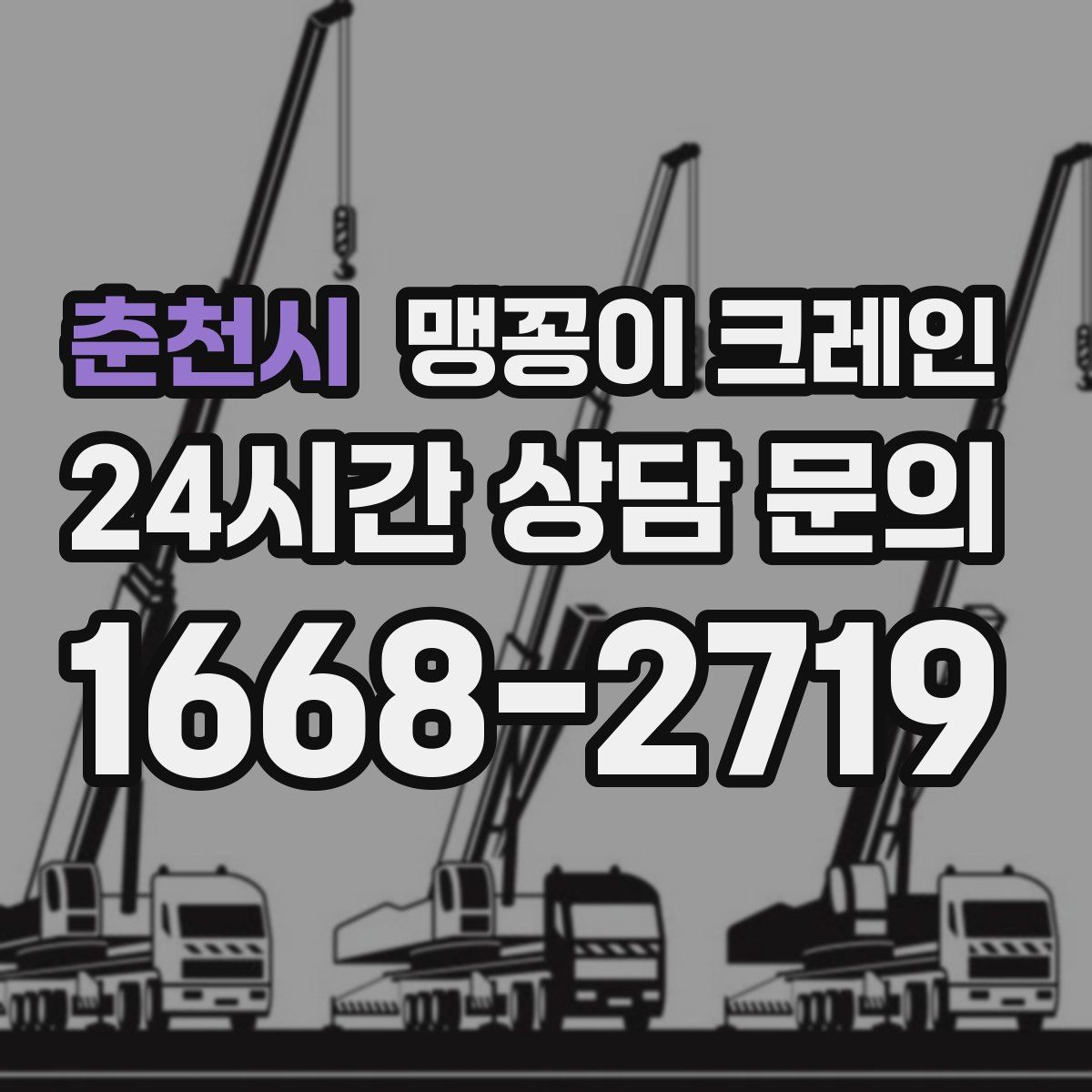 춘천시 맹꽁이 크레인