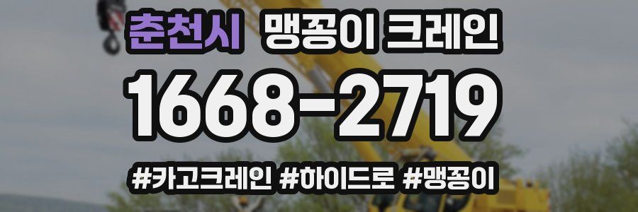 춘천시 맹꽁이 크레인
