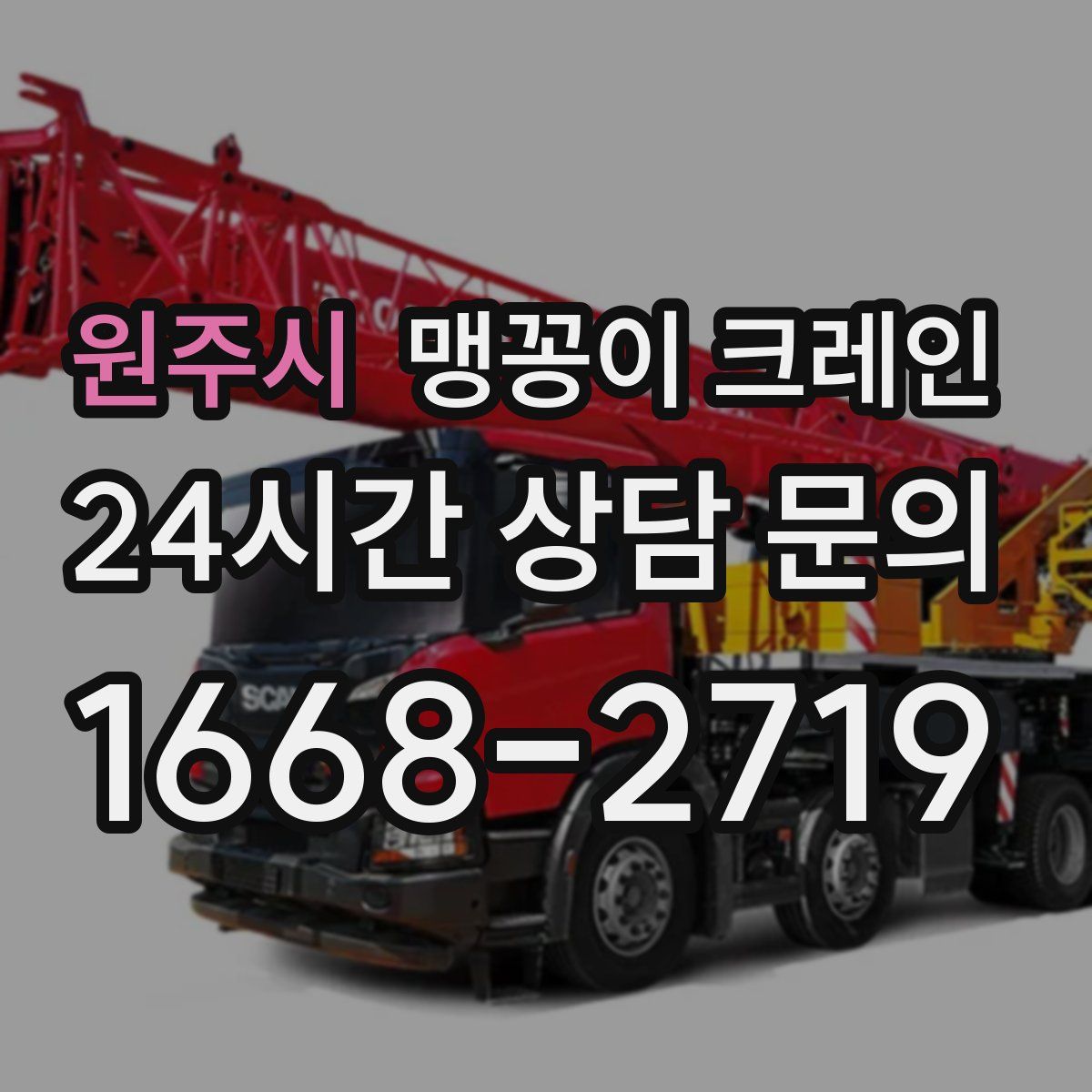 원주시 맹꽁이 크레인