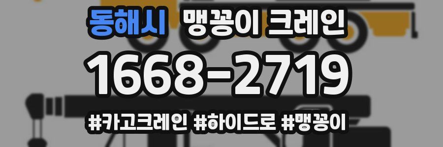 동해시 맹꽁이 크레인