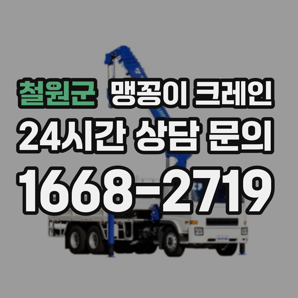 철원군 맹꽁이 크레인