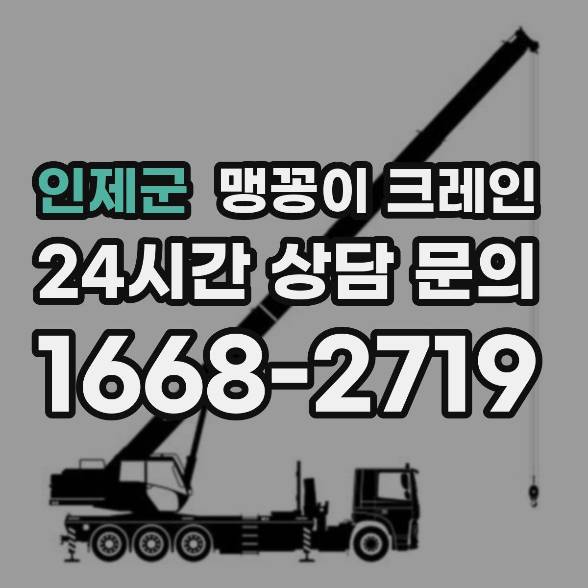 인제군 맹꽁이 크레인