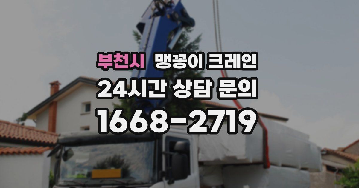 부천시 맹꽁이 크레인