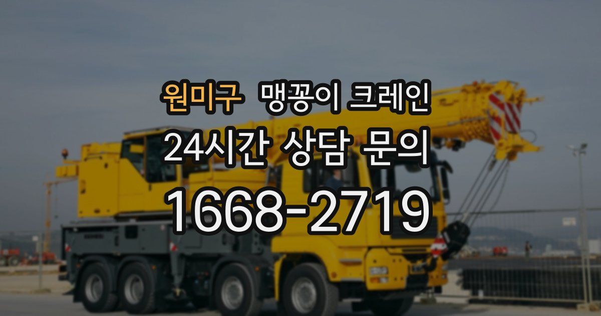 원미구 맹꽁이 크레인
