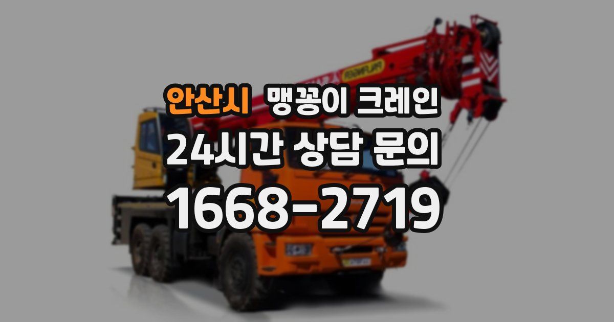 안산시 맹꽁이 크레인