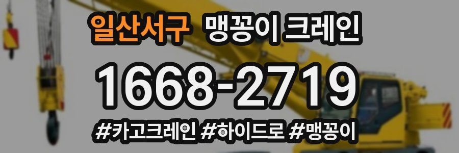 일산서구 맹꽁이 크레인