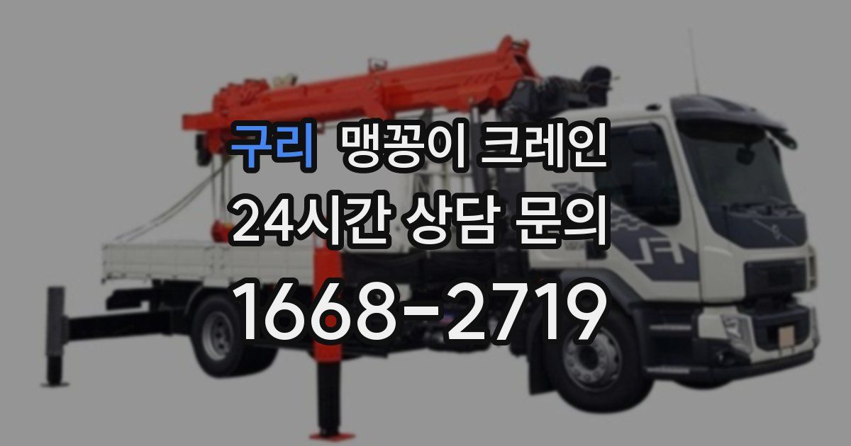 구리 맹꽁이 크레인