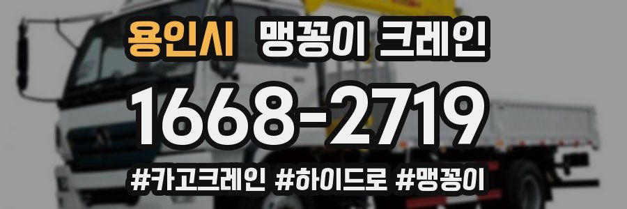 용인시 맹꽁이 크레인