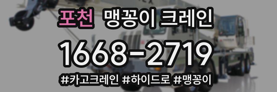 포천 맹꽁이 크레인