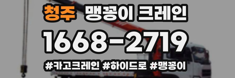 청주 맹꽁이 크레인