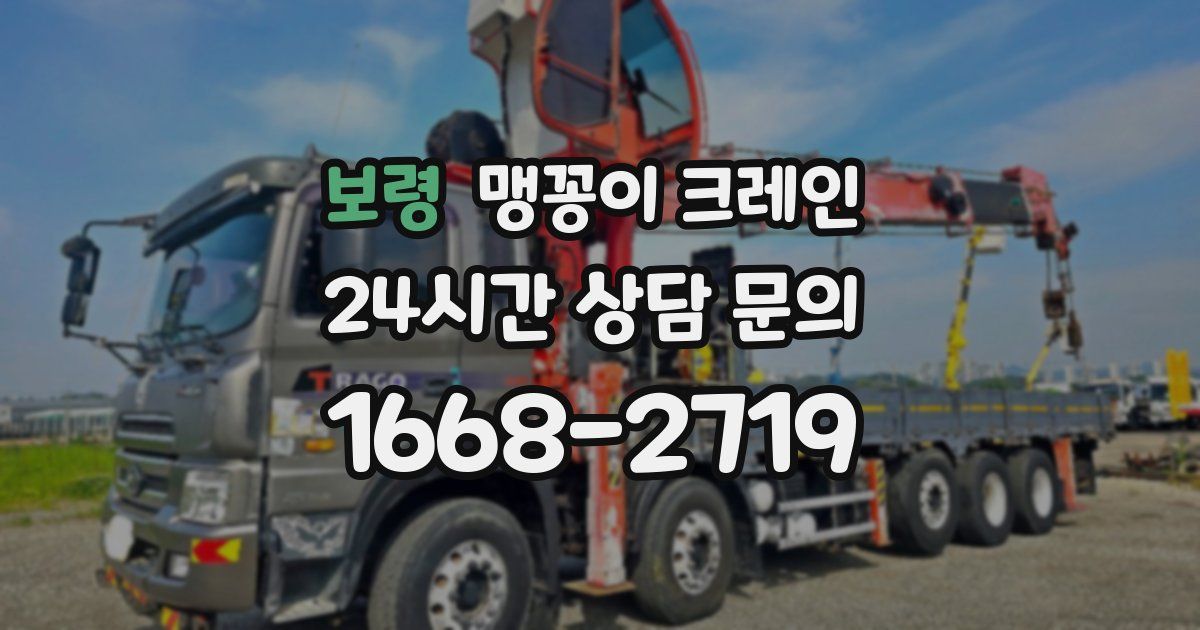 보령 맹꽁이 크레인