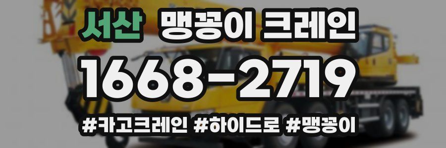 서산 맹꽁이 크레인