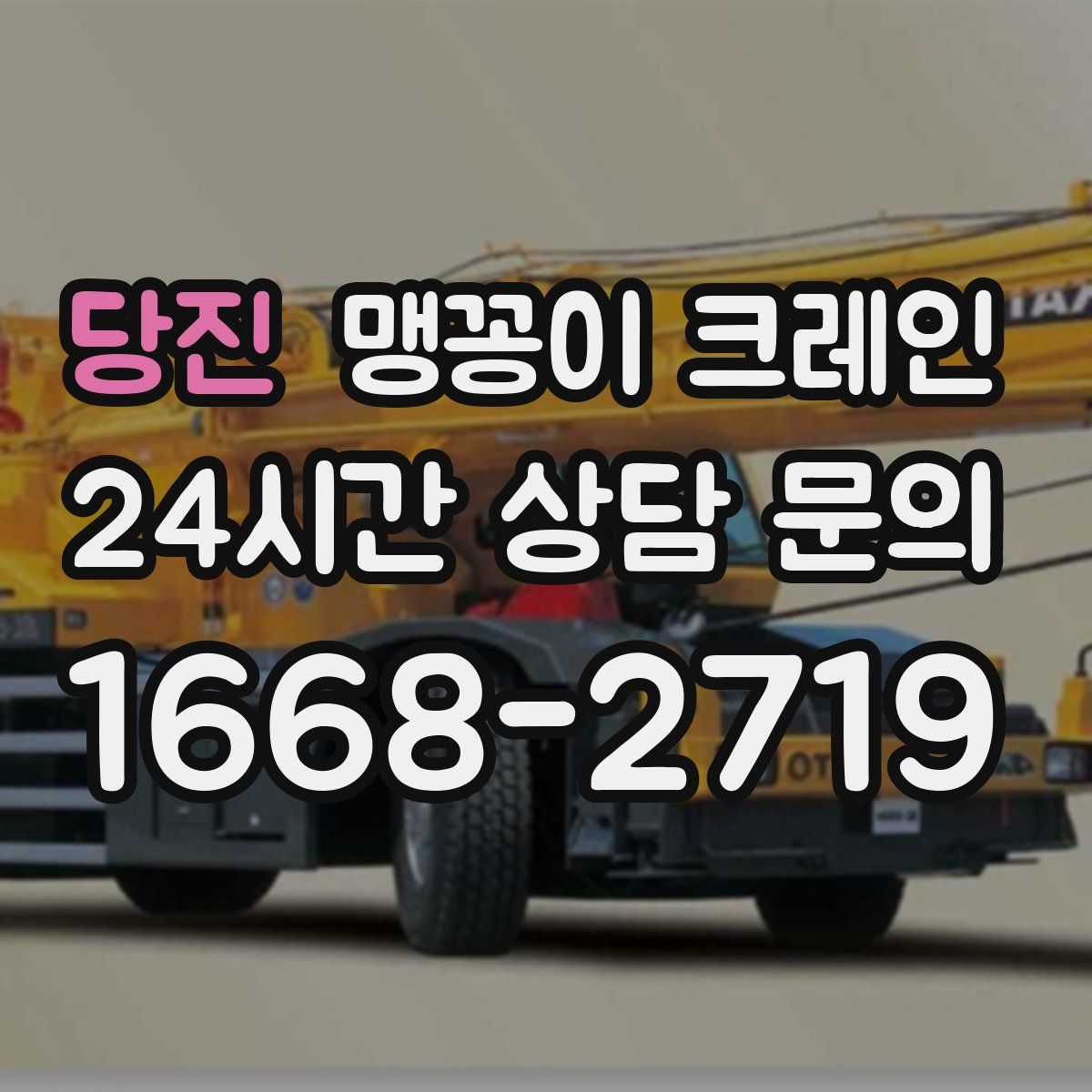 당진 맹꽁이 크레인