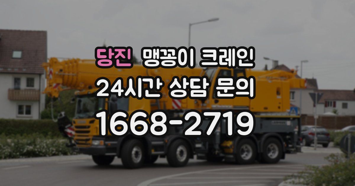 당진 맹꽁이 크레인