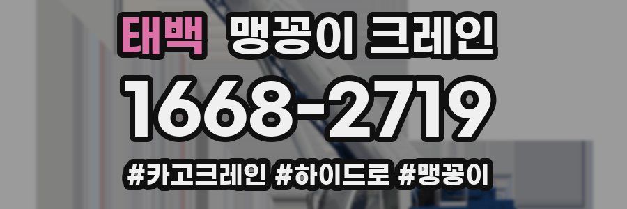 태백 맹꽁이 크레인