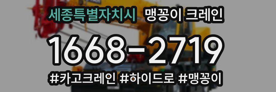 세종특별자치시 맹꽁이 크레인