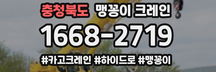 충청북도 맹꽁이 크레인