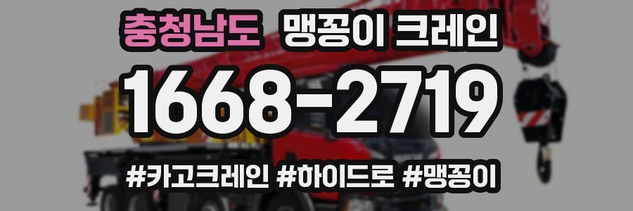 충청남도 맹꽁이 크레인