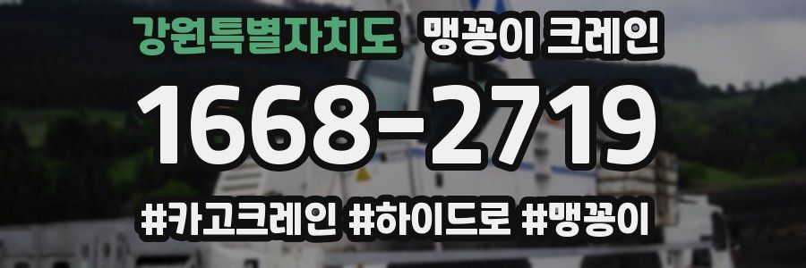 강원특별자치도 맹꽁이 크레인