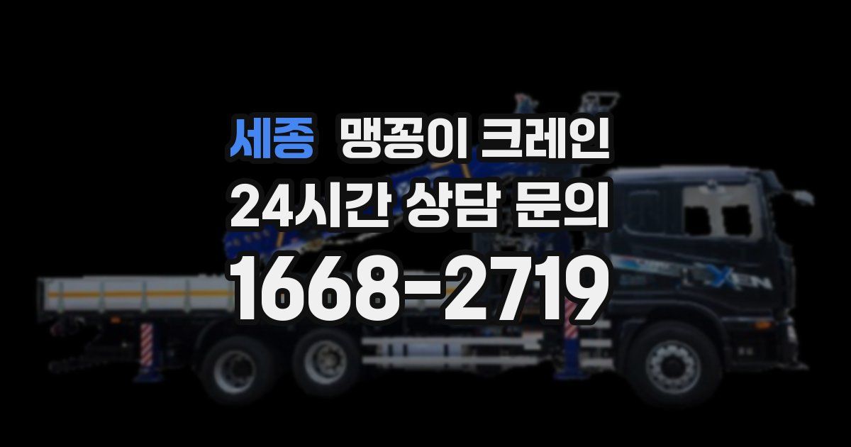 세종 맹꽁이 크레인