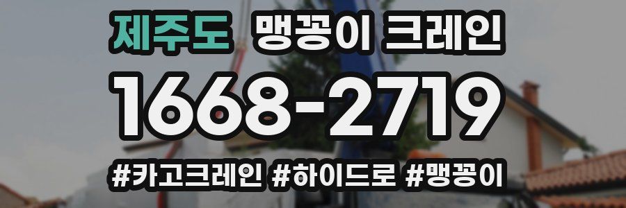 제주도 맹꽁이 크레인