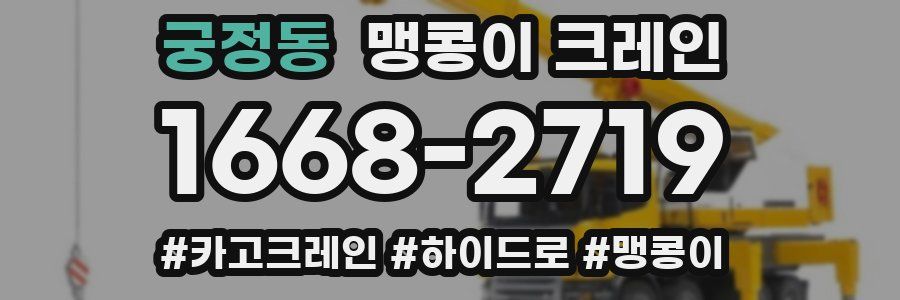 궁정동 맹콩이 크레인
