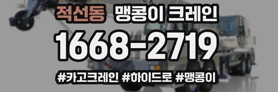 적선동 맹콩이 크레인