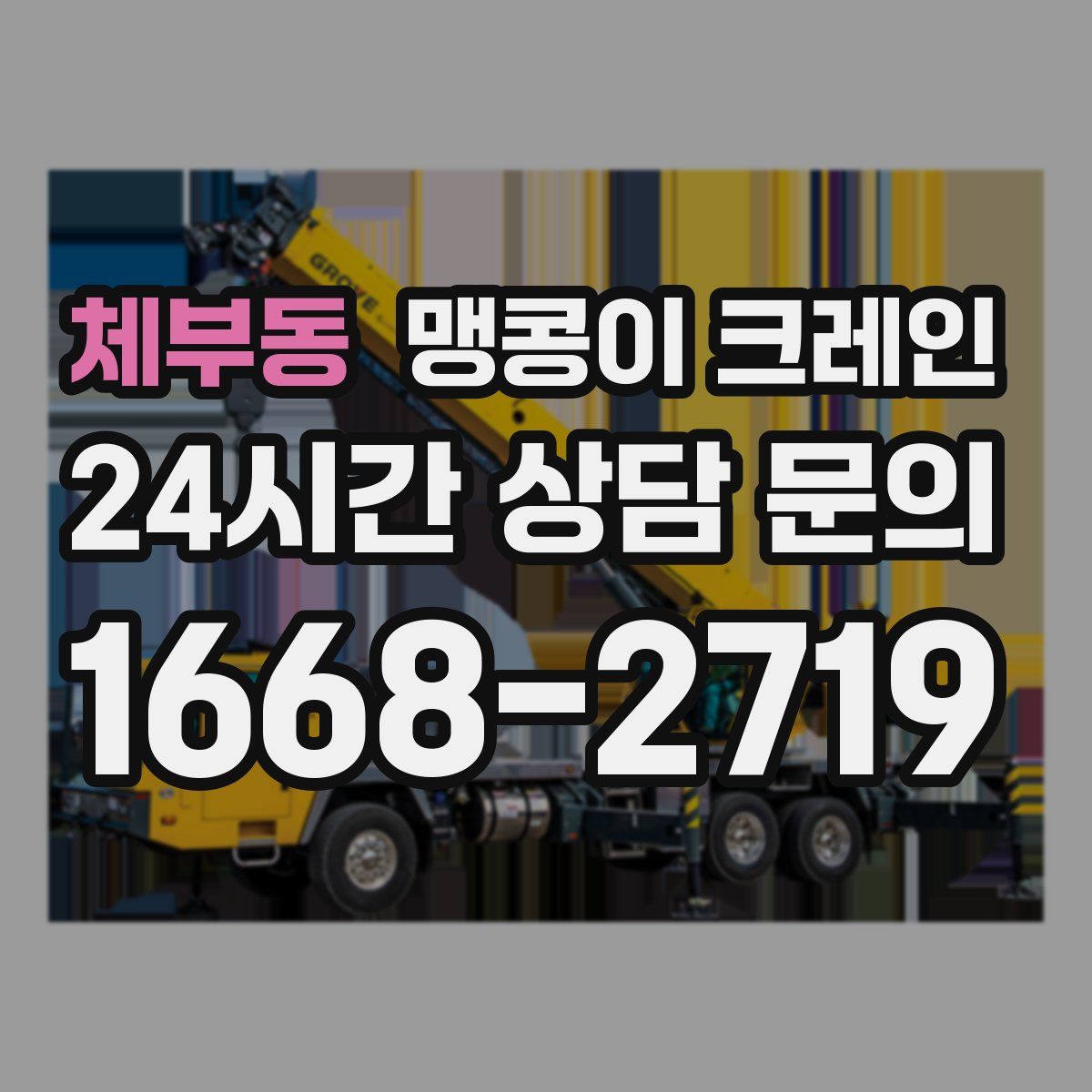 체부동 맹콩이 크레인