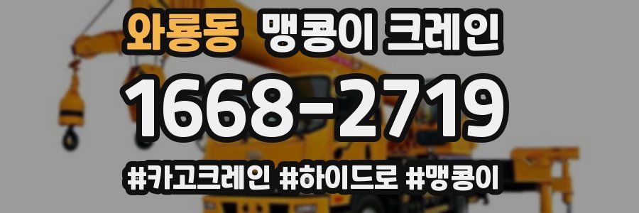 와룡동 맹콩이 크레인